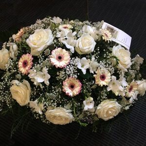 bloemstuk pastelkleuren