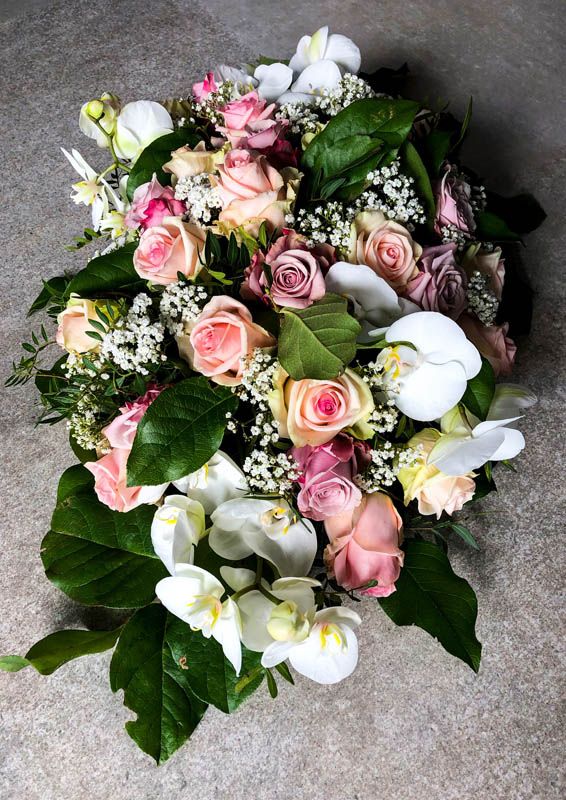 bloemstuk pastelkleuren - Afbeelding 2