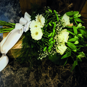 boeket wit & groen