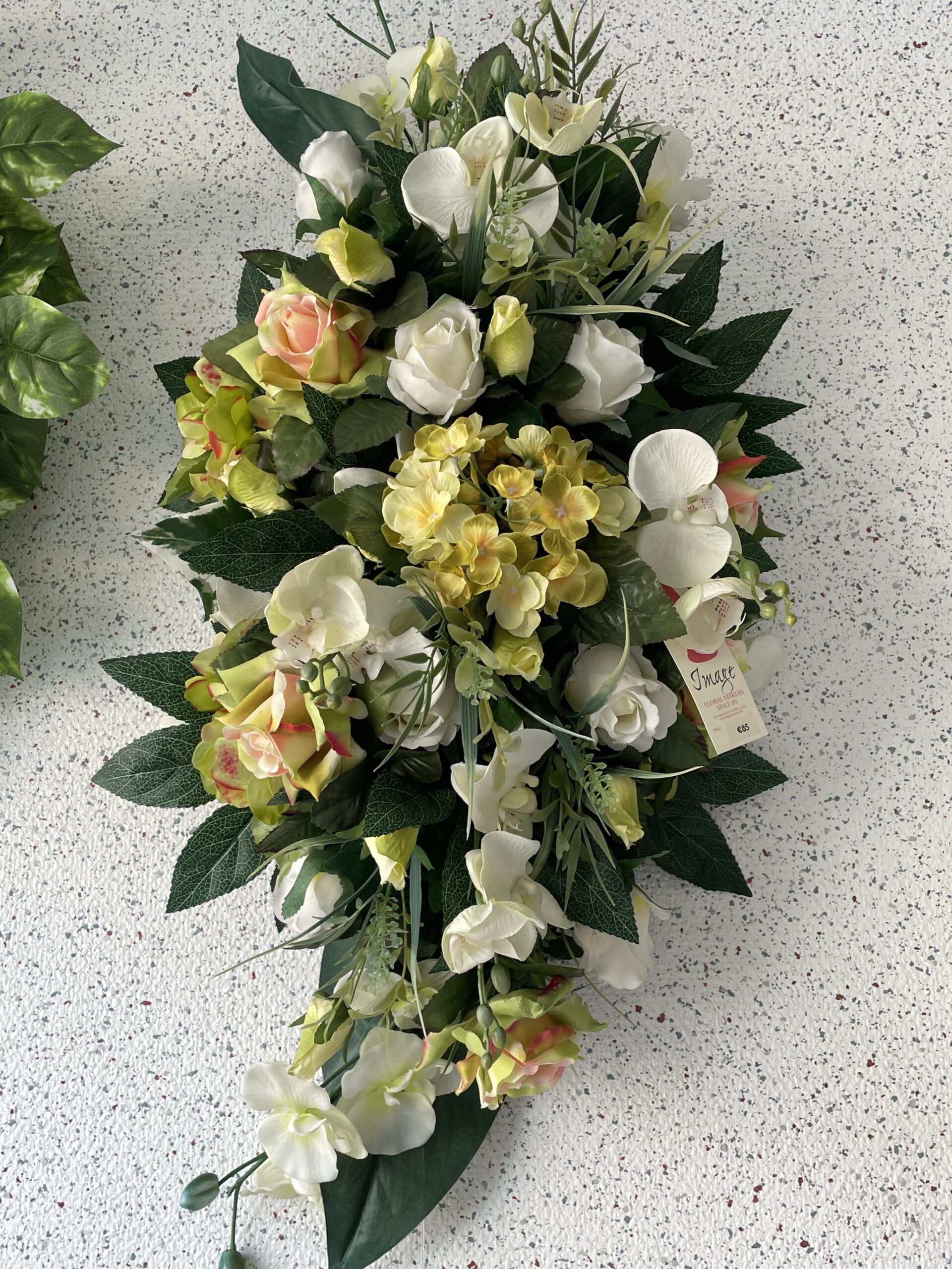 Zijden bloemstuk - Afbeelding 11