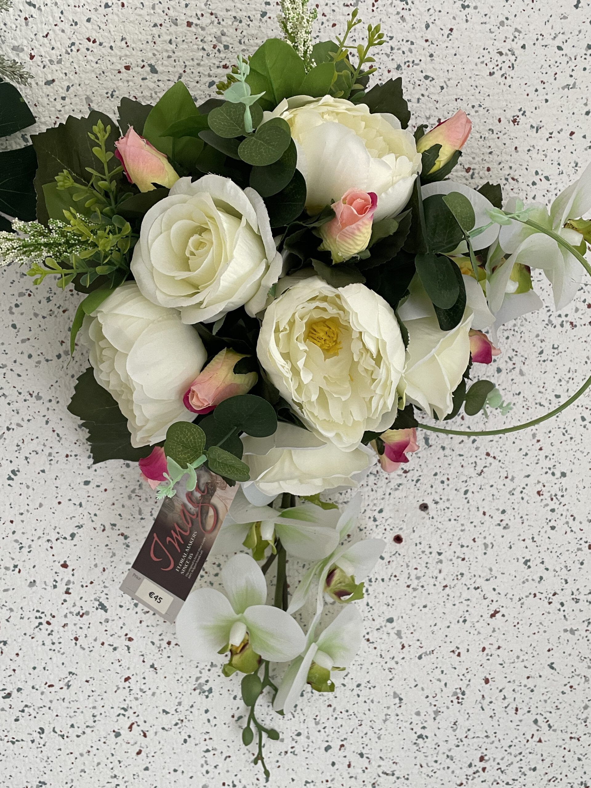 Zijden bloemstuk - Afbeelding 9