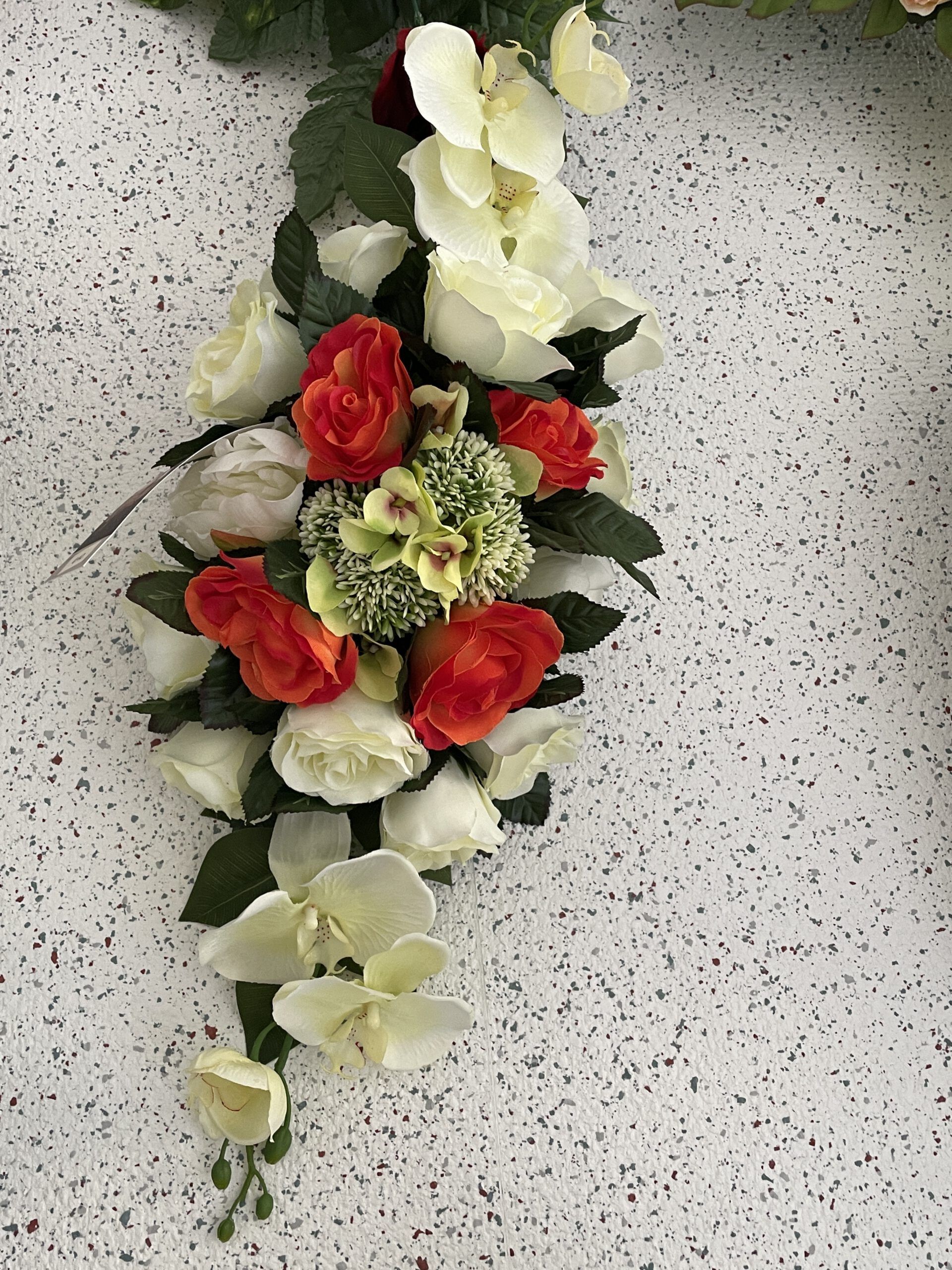 Zijden bloemstuk - Afbeelding 4