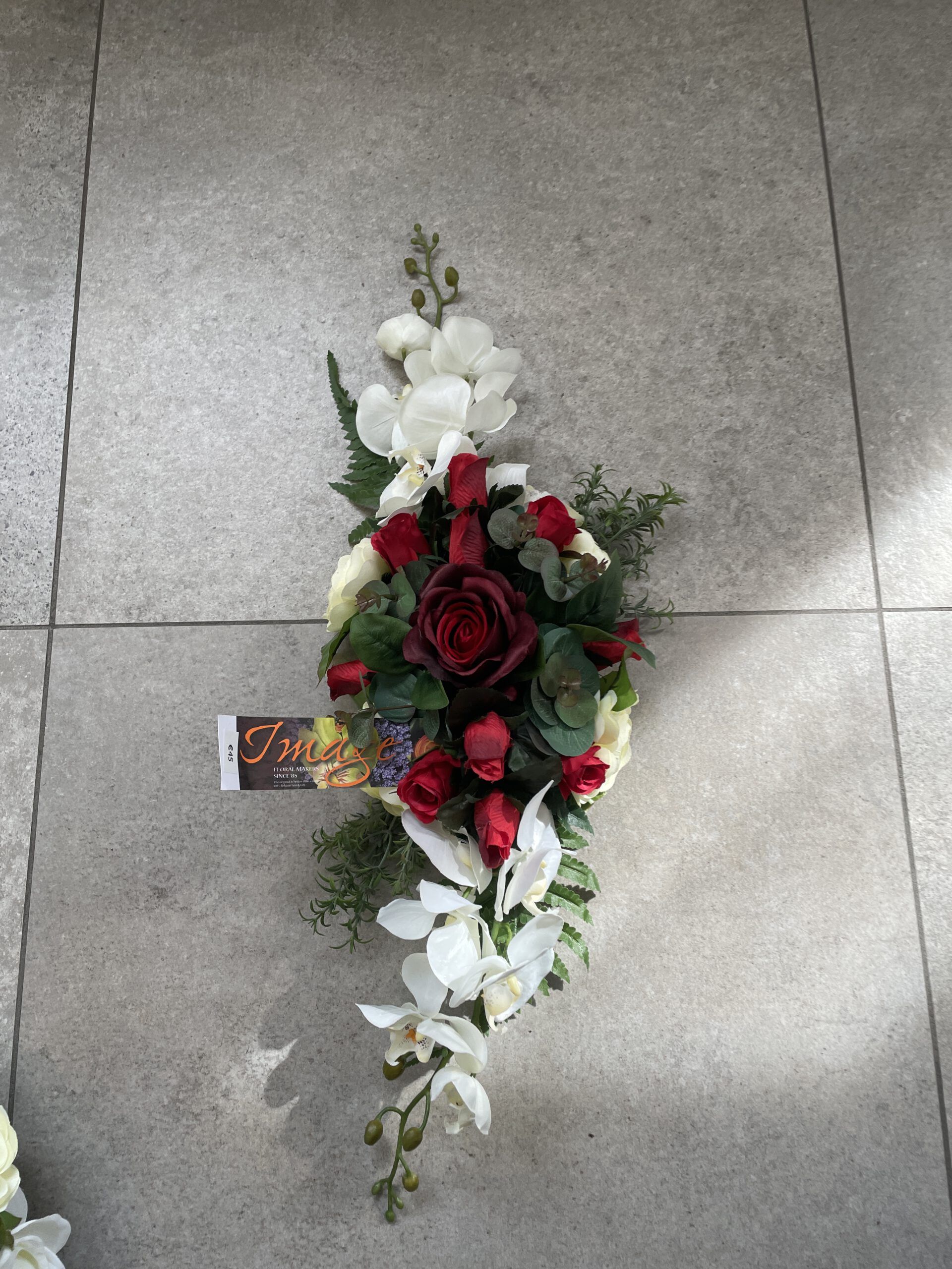 Zijden bloemstuk - Afbeelding 32