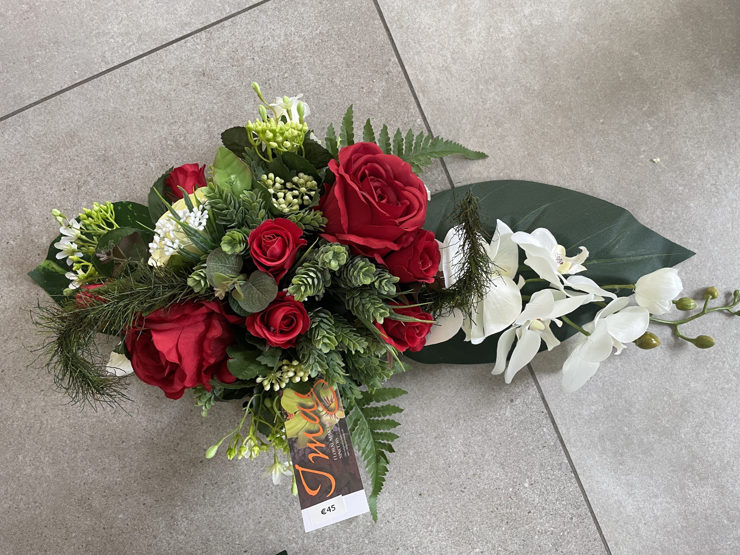 Zijden bloemstuk - Afbeelding 39