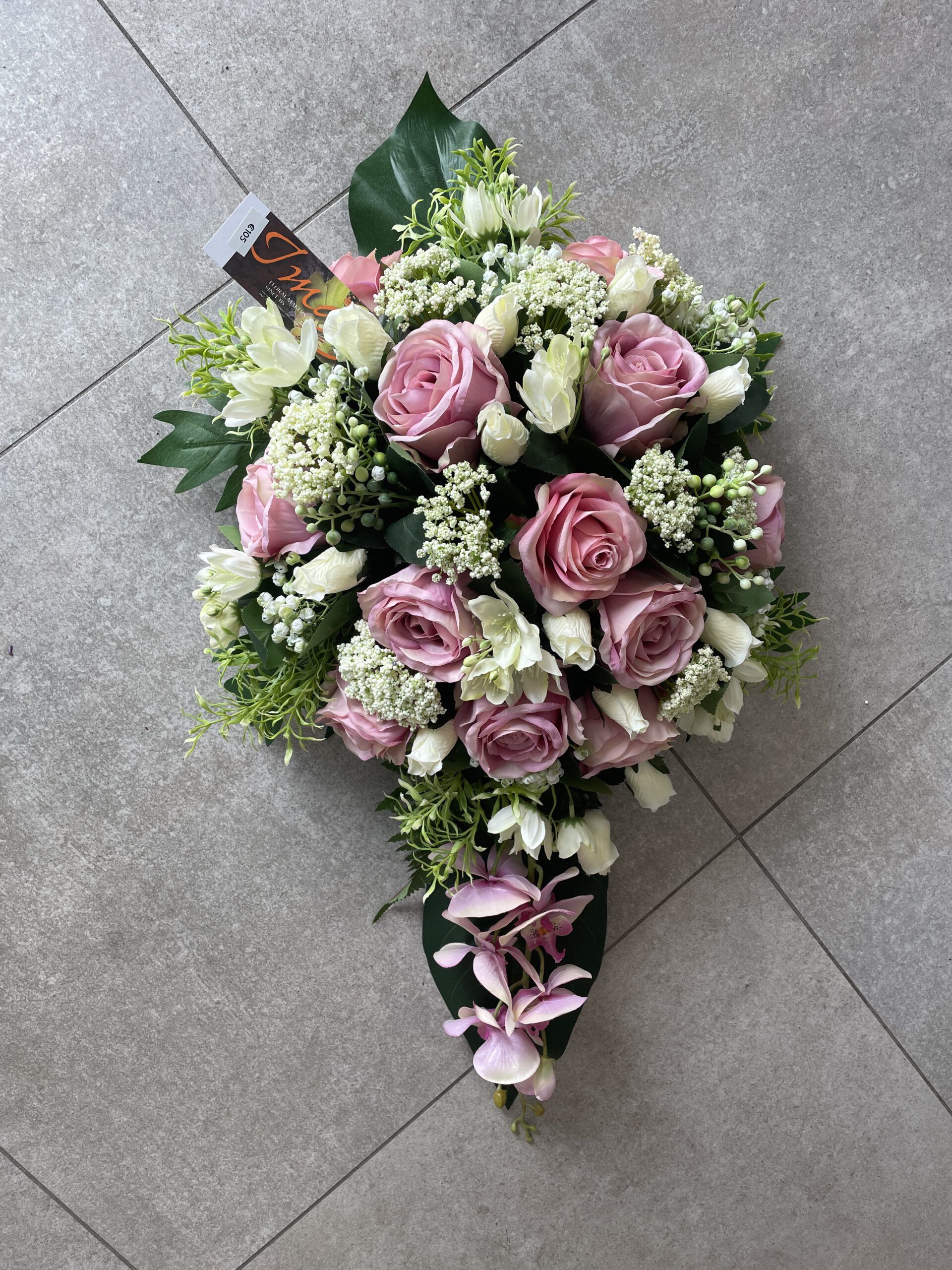 Zijden bloemstuk - Afbeelding 38