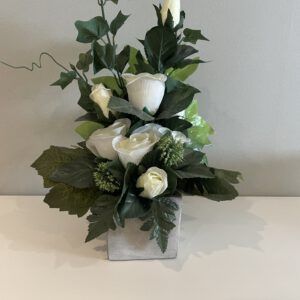 Potje zijden bloemen